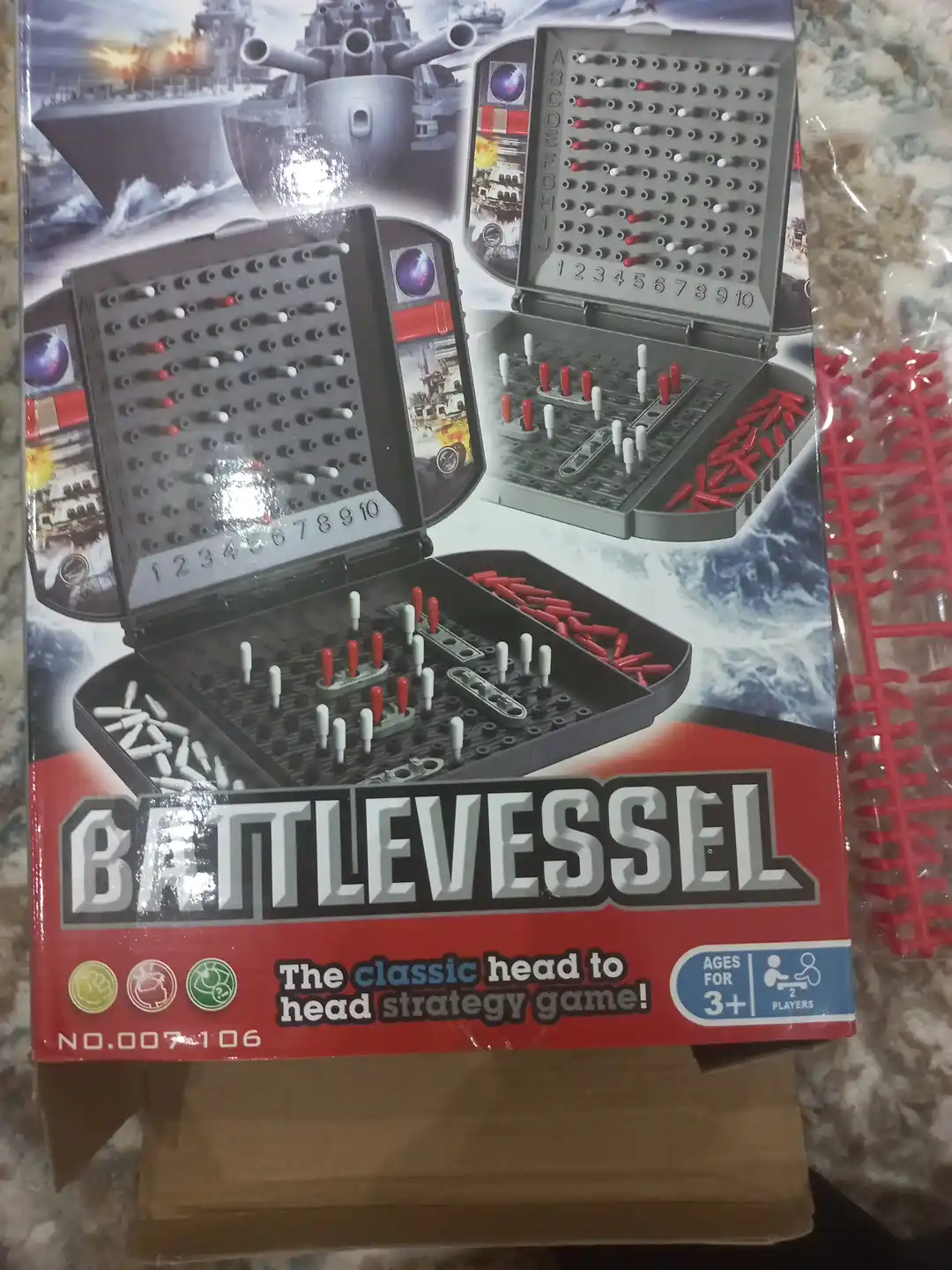 Dengiz jangovar kemasi, 4 yoshli bolalar uchun oilaviy o'yin sea battleship