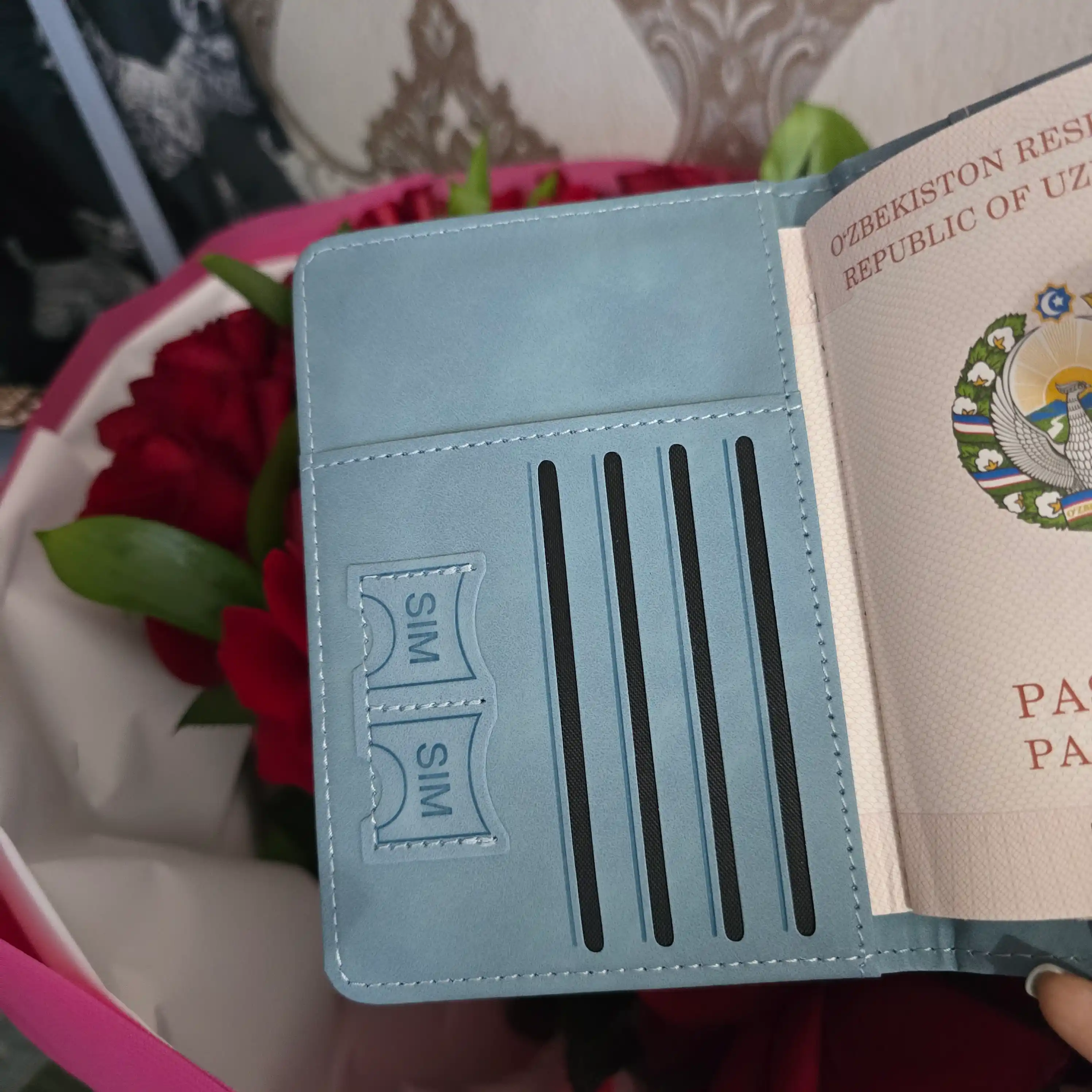 Обложка для паспорта Travel из эко-кожи, с застёжкой, 9 карманов