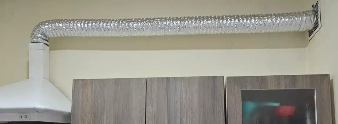 Alyuminiy gofrirovka qilingan havo o'tqazgichi, 2 m, diametri 100 mm