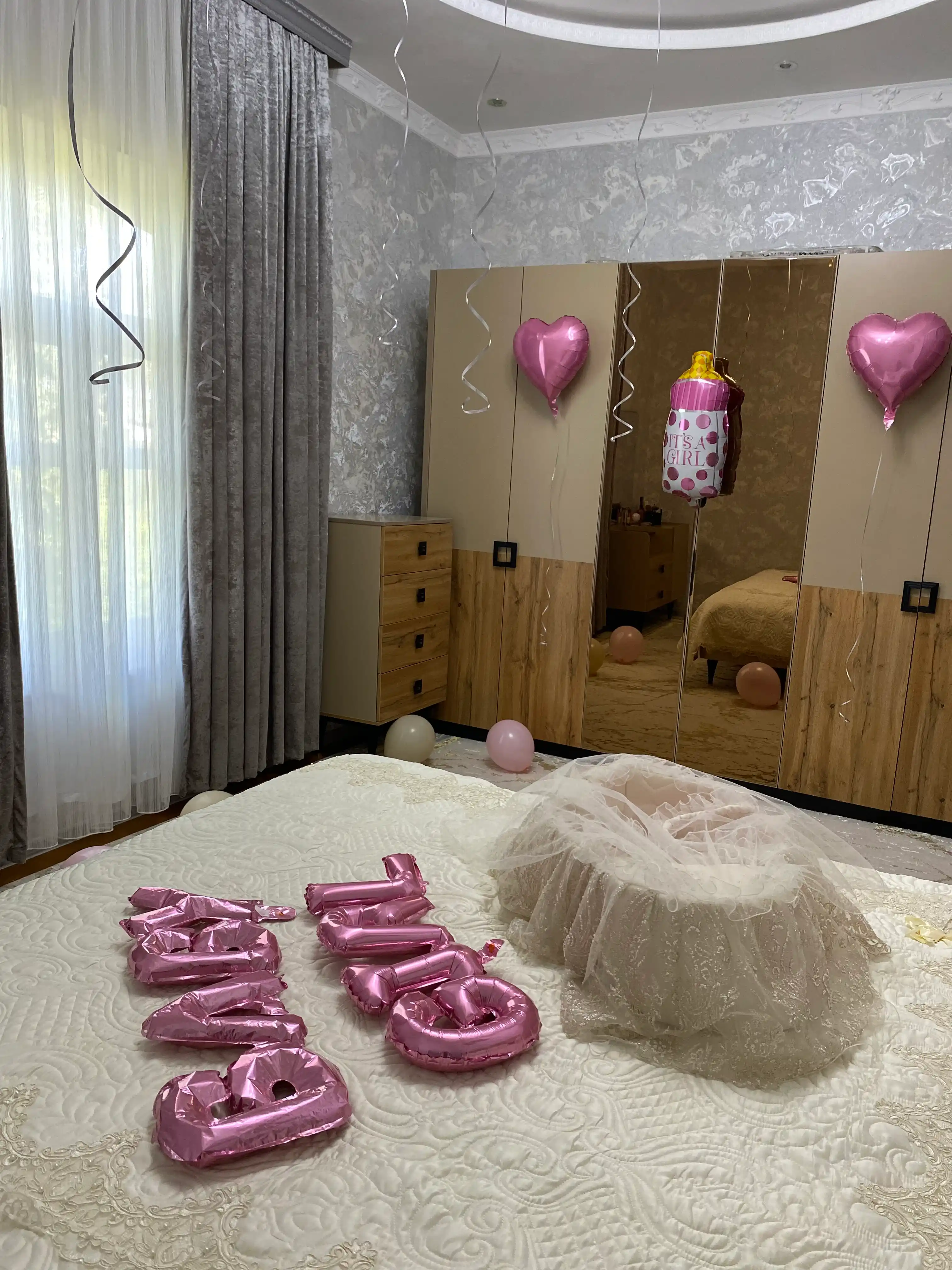 Набор воздушных шаров из фольги baby boy и baby girl и гендерная вечеринка