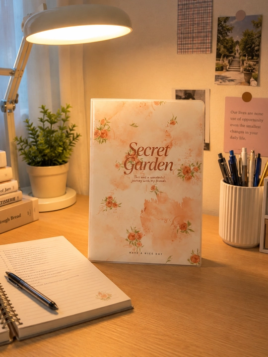 Estetitik blaknot Secret Garden, katta format 173*250mm, 52 varoq, himoya abloshkasi bilan
