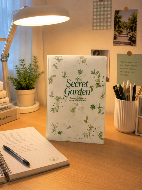 Estetitik blaknot Secret Garden, katta format 173*250mm, 52 varoq, himoya abloshkasi bilan