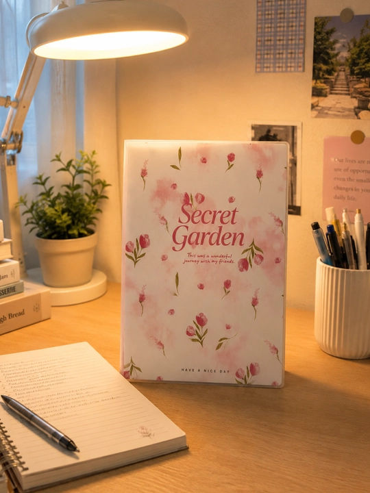 Estetitik blaknot Secret Garden, katta format 173*250mm, 52 varoq, himoya abloshkasi bilan