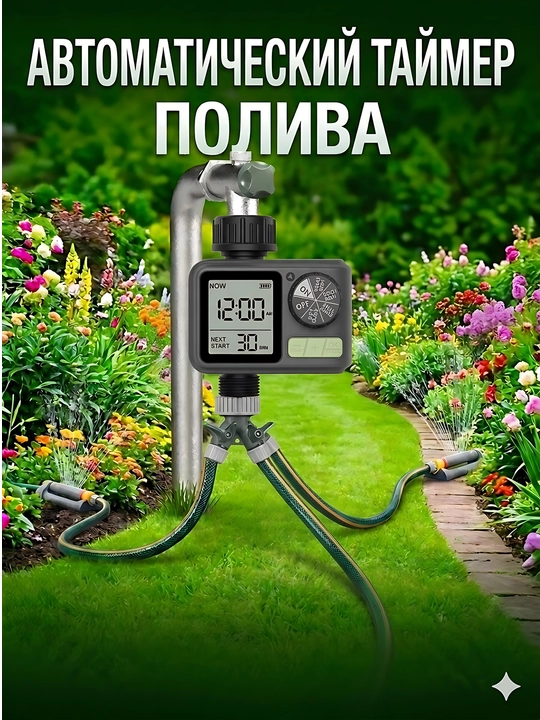 Автоматический таймер полива, программатор, контроллер для систем автоматического полива - 