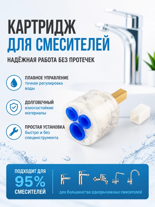 Smesitel uchun kartridj 40 mm universal - 