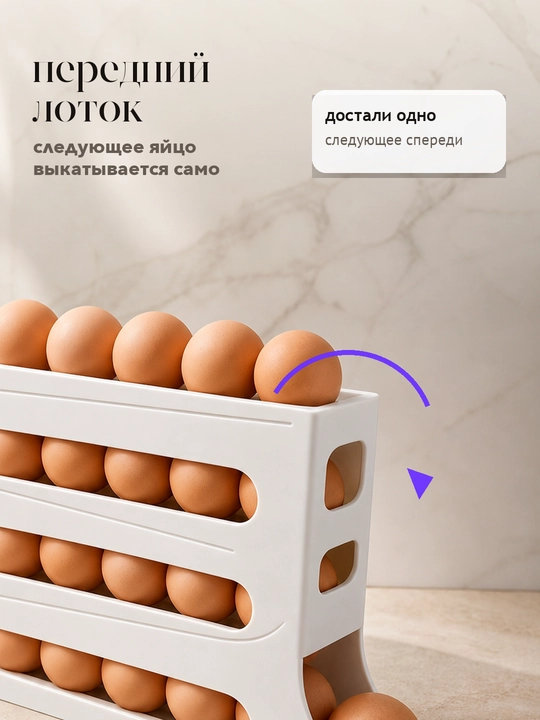 Контейнер для яиц, с автоматической подачей яиц