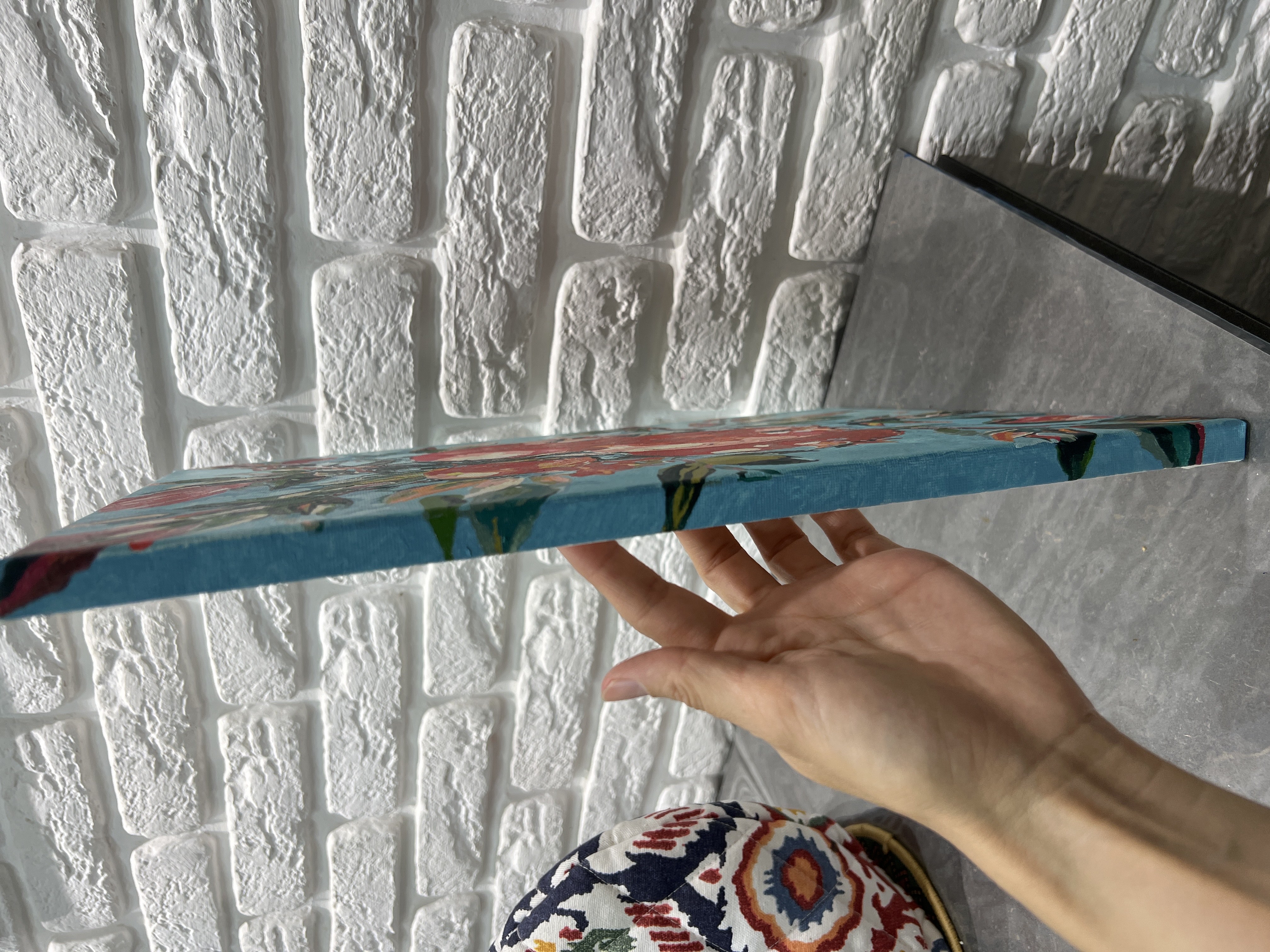 Raqamlar bo'yicha rasm Skystore Gullar, asosli ramkaga tortilgan, 30x40 sm