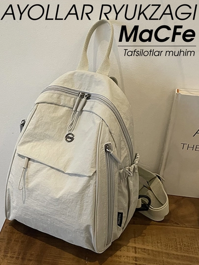 Женский рюкзак MaCFe, маленький городской слинг, для прогулок, работы и учёбы, нейлоновый — ACCESSZ-MACFE-СВЕТСЕР