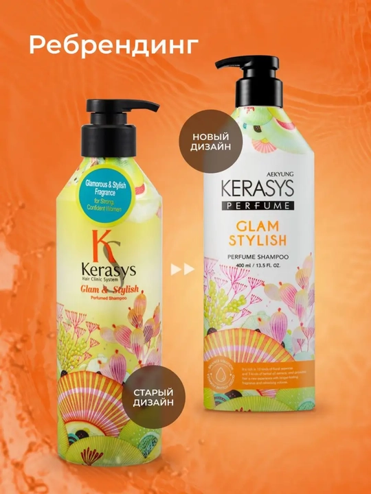 Shampun ayollar uchun hushboy iforli barcha turdagi sochlar uchun Kerasys 400 ml Koreya