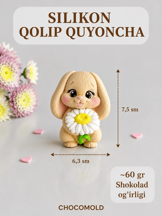Силиконовый молд «Зайка»