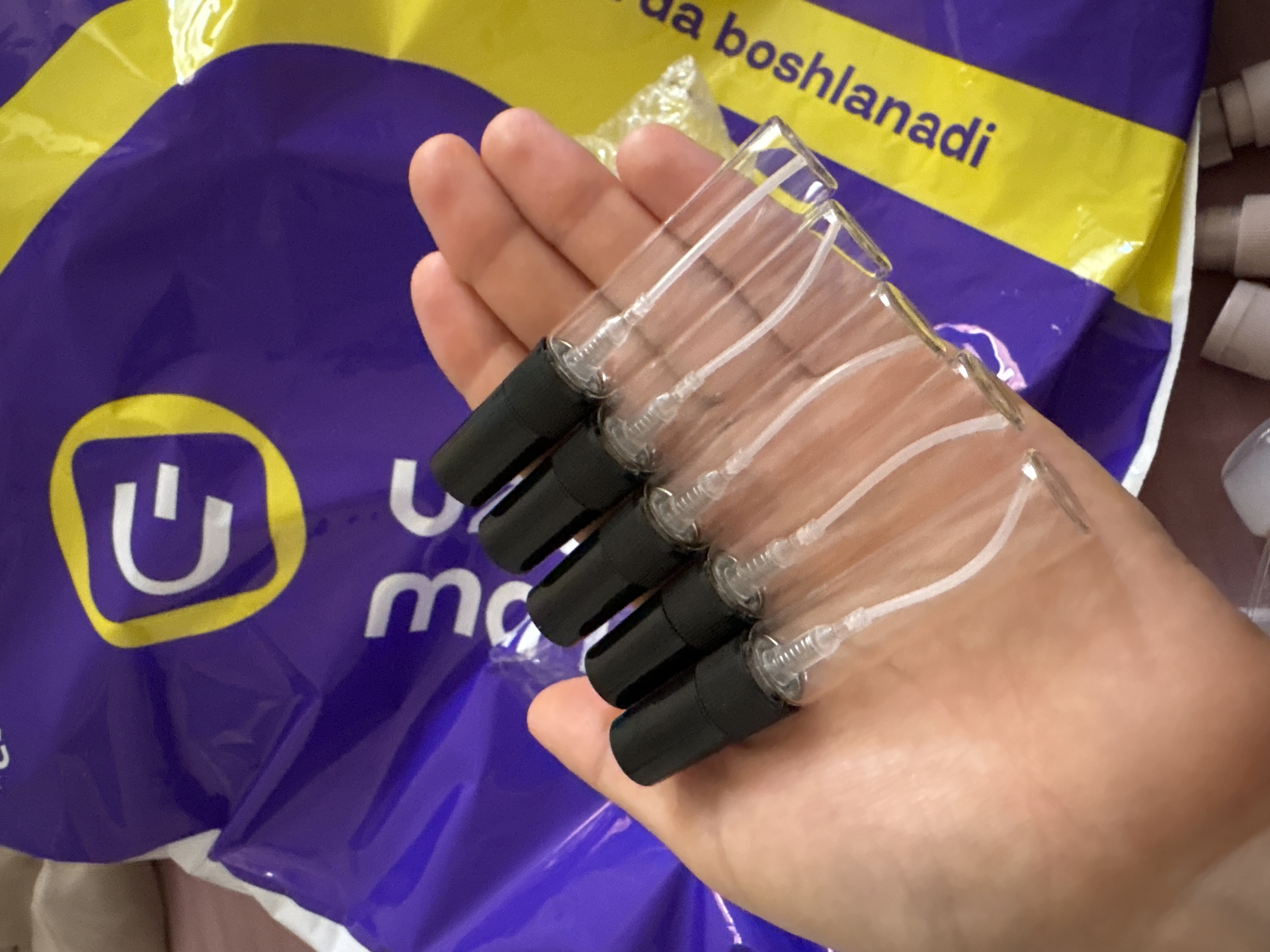 Qayta foydalanish mumkin bo'lgan parfyum shishasi, purkagichli atomayzer, 3, 5, 10 ml