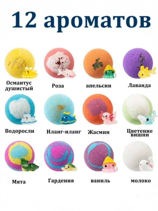 Xar xil bombochkalar bolalar uchun oyinchoqli vanna uchun