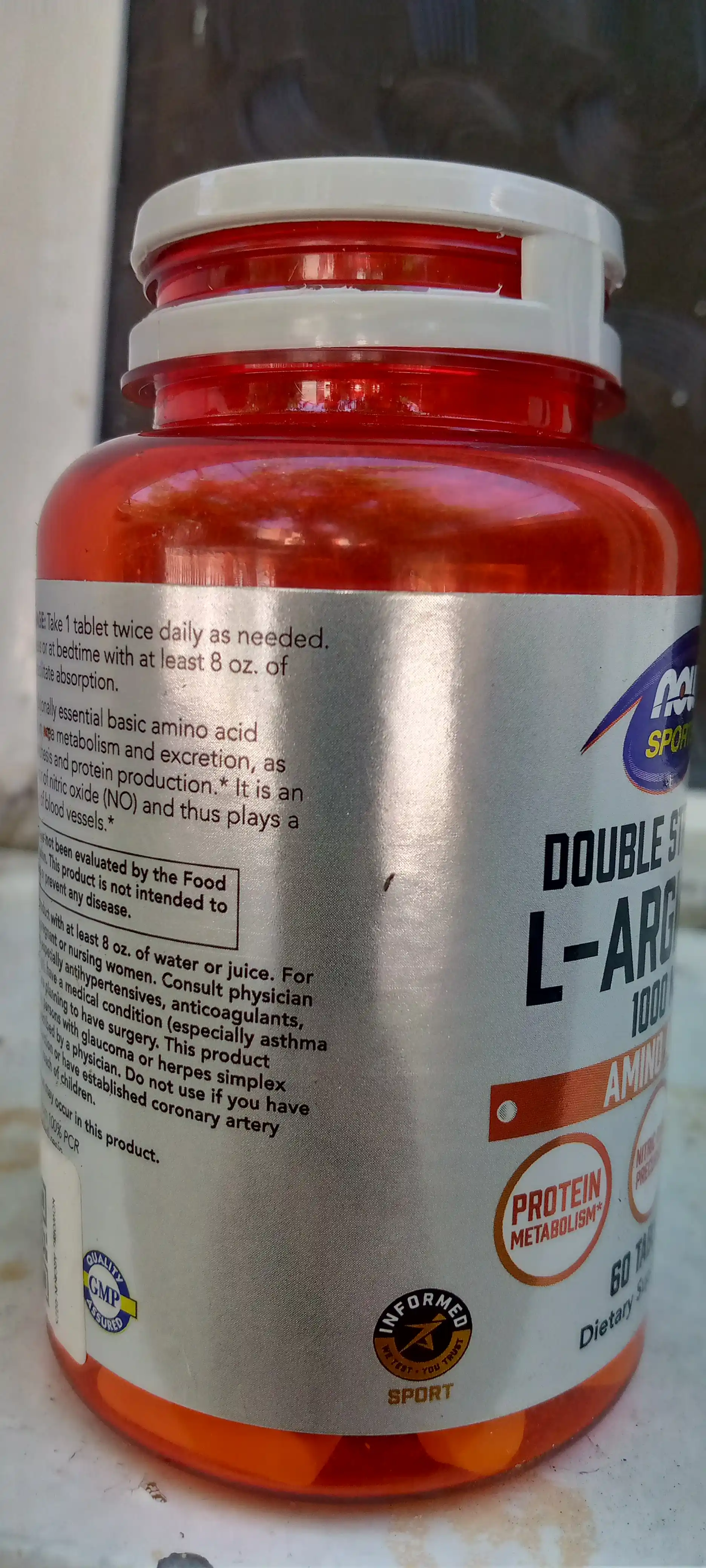 Now Foods, L-Arginin, 500 мг и 1000 мг, Халяль