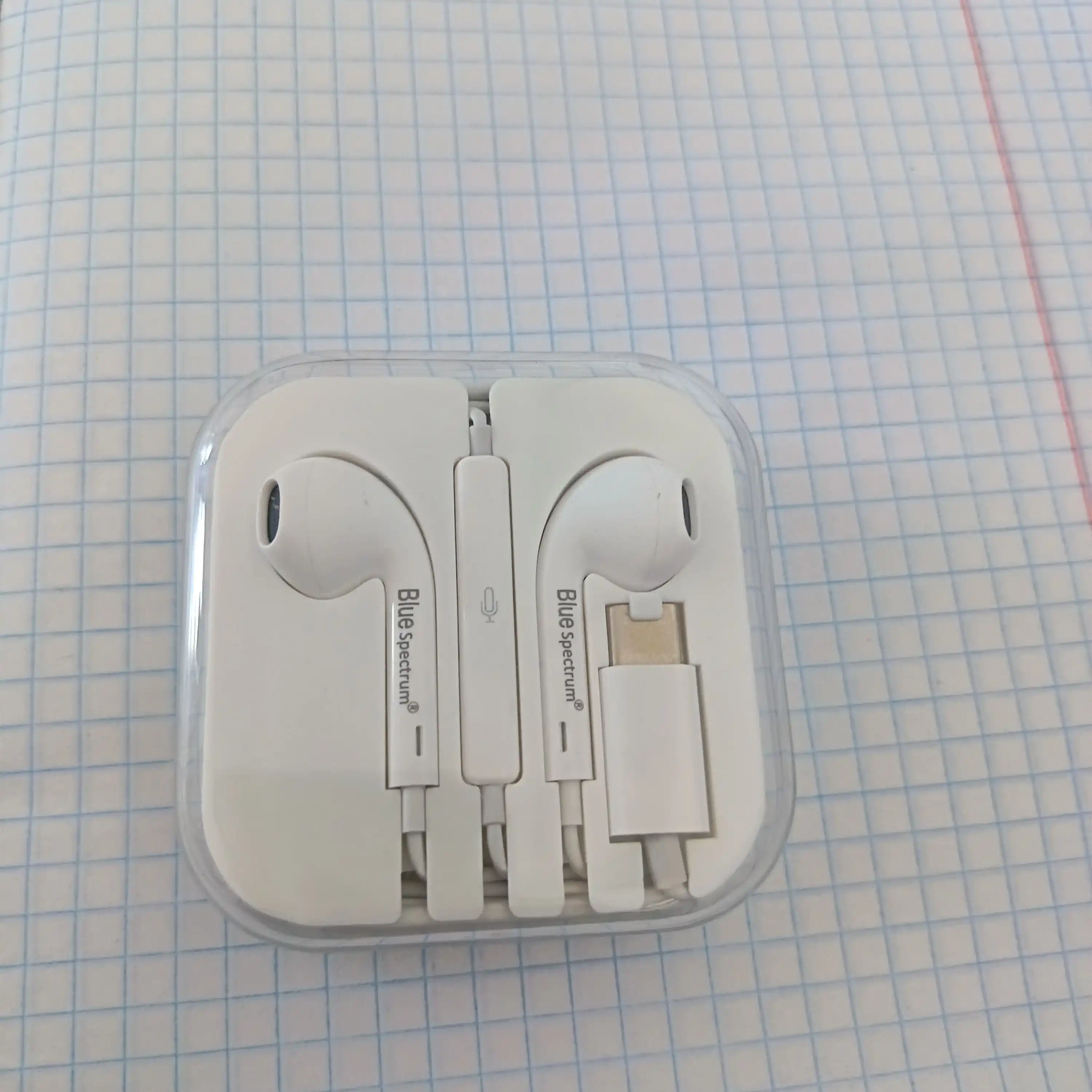Simli quloqchinlar Blue Spectrum Lightning / Type-C / 3.5 mm Jack, mikrofonli