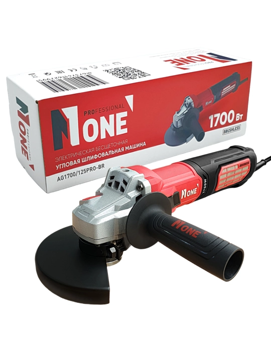 Elektr bolgarka NUMBER ONE AG1700/125PRO-BR, cho‘tkasiz, 1700 Vt, Ø 125 mm