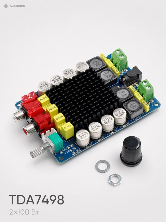 TDA7498 2×100 Vt kuchli stereo kuchaytirgich moduli, DC 15–34V, 8 Ohm uchun