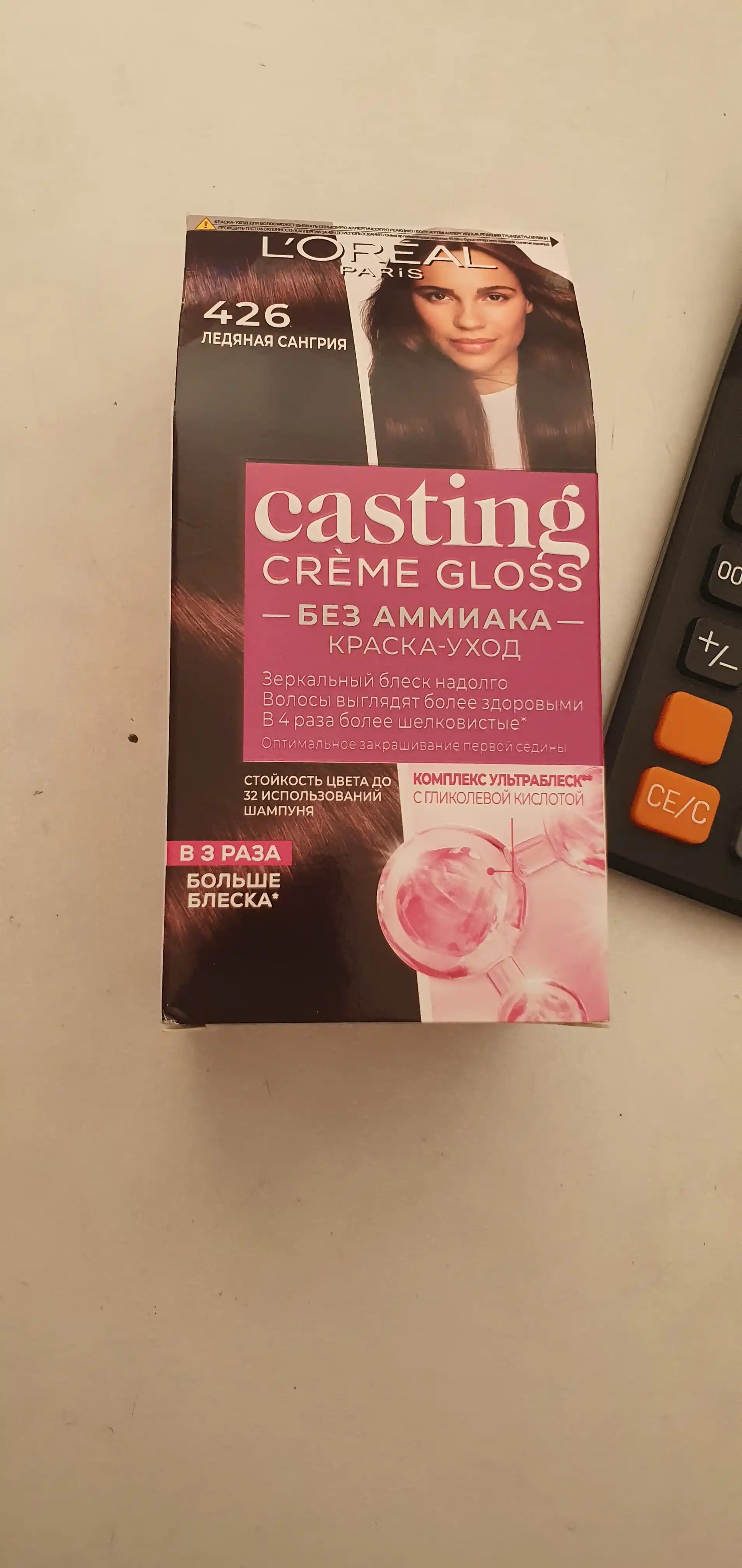 Soch bo'yog'i L'Oreal Casting Creme Gloss, ton 426 muz sangria