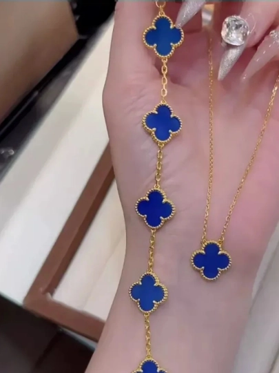 Украшения Van Cleef для девочек и женщин – современные, красивые, с цветочными — 1984083-BUJTERYA54-ЖЕЛТ