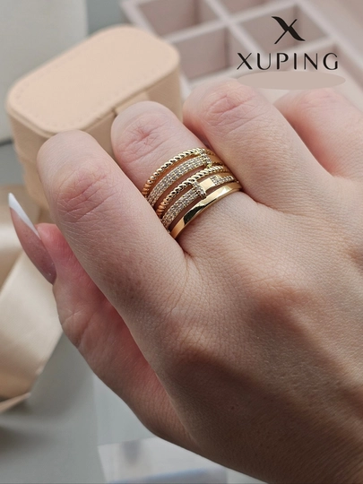 Кольца женские XUPING STAINLESS STEEL — ANORMI-UZUKXUPINGSTAINLESSSTEEL2-ГОРЧИЧ-18