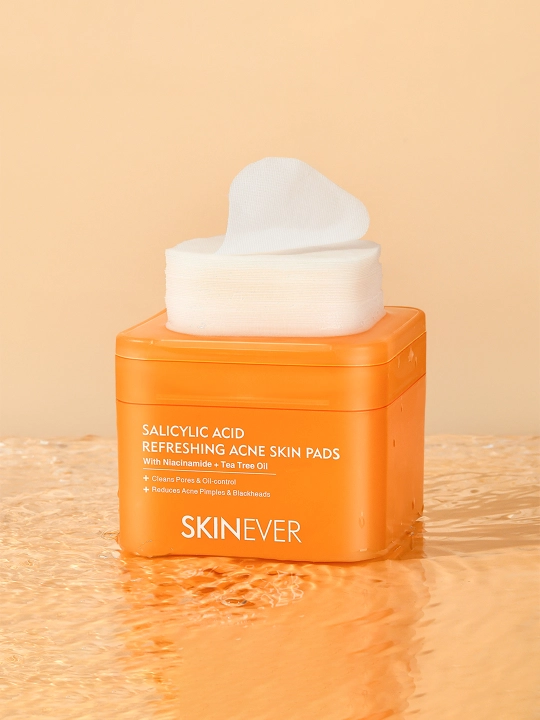 Очищающие пэды для лица SKINEVER Salicylic Acid, Centella и Vitamine C, 60 шт