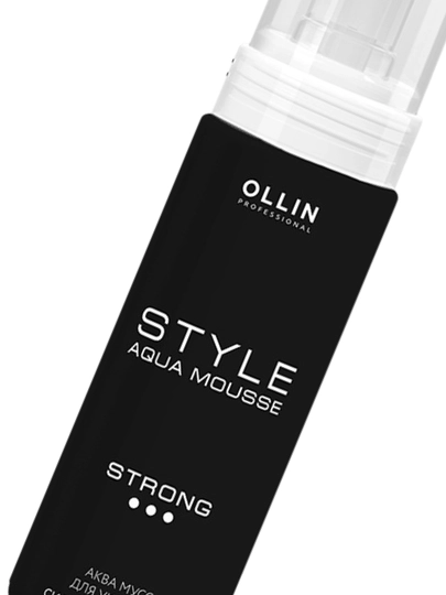 OLLIN Professional Аква мусс для укладки сильной фиксации "Aqua Mousse Strong" 150мл
