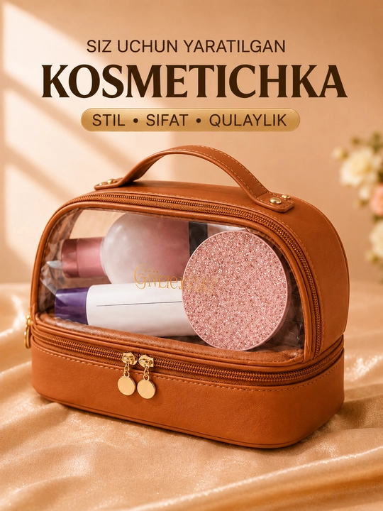 Yuqori sifatli kosmetika katta hajmli organayzer