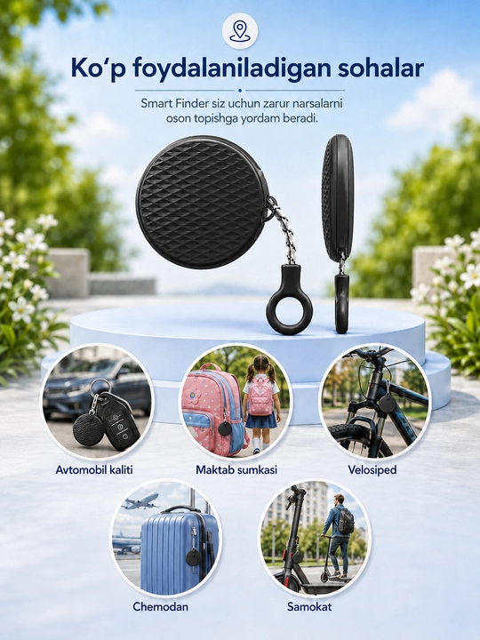 Умный Bluetooth-трекер Smart Finder F26 для ключей, сумки и багажа