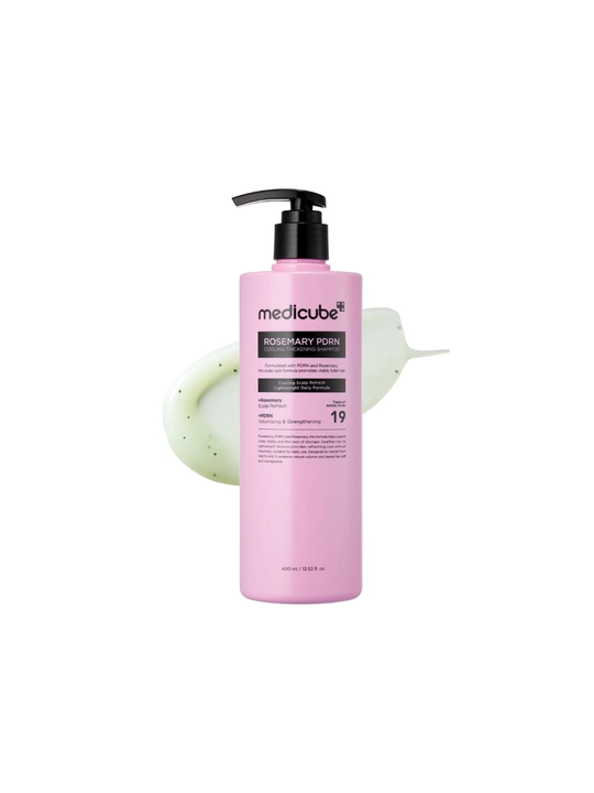 Medicube Rosemary PDRN soch uchun shampun, balzam, serum, toʻkilishiga qarshi, oʻsish