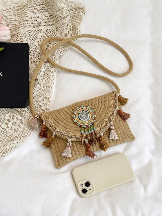 Плетёная сумка в этническом стиле Женская сумка в стиле boho