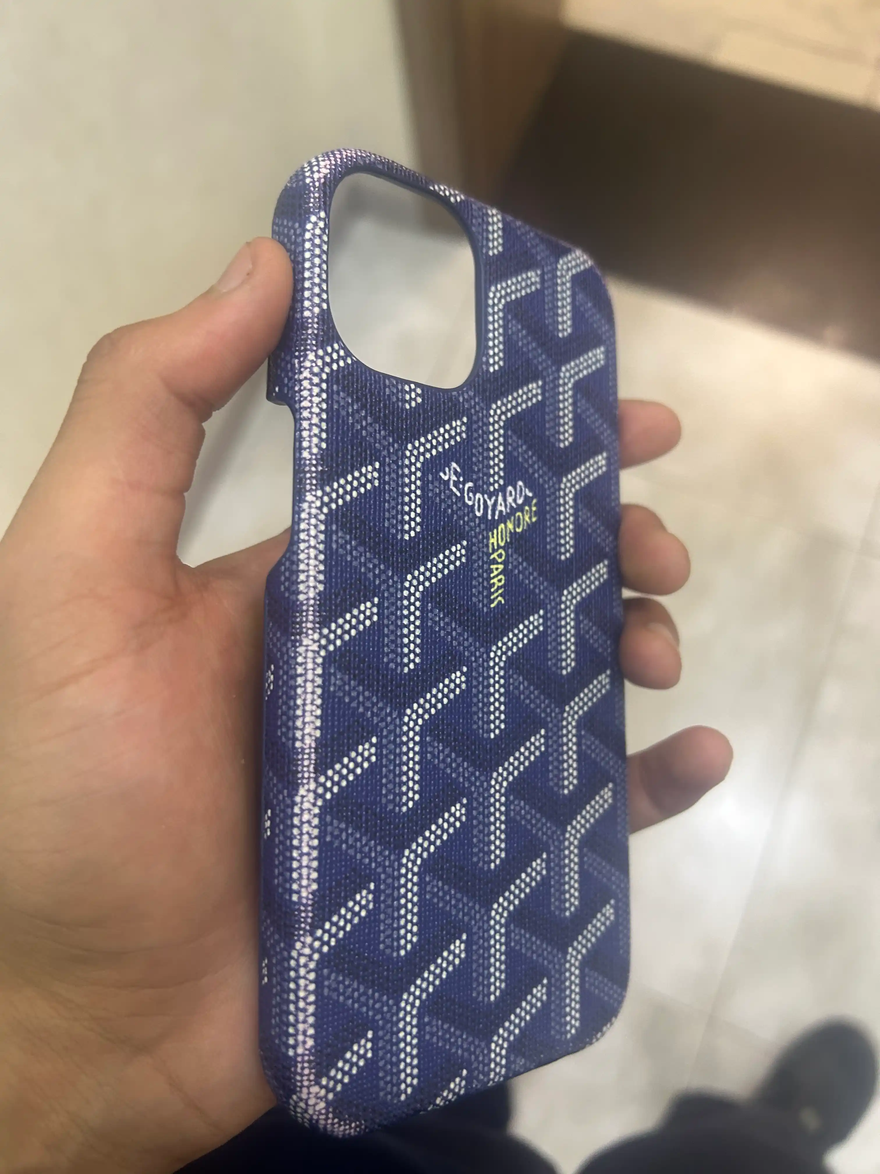 Современный чехол в стиле Goyard для iPhone серии 13–17