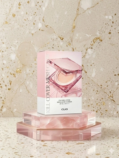 Кушон для лица CLIO Kill Cover Mesh Glow Cushion с эффектом сияния, SPF 50+ PA++++ — SBSHAH-KUSHON