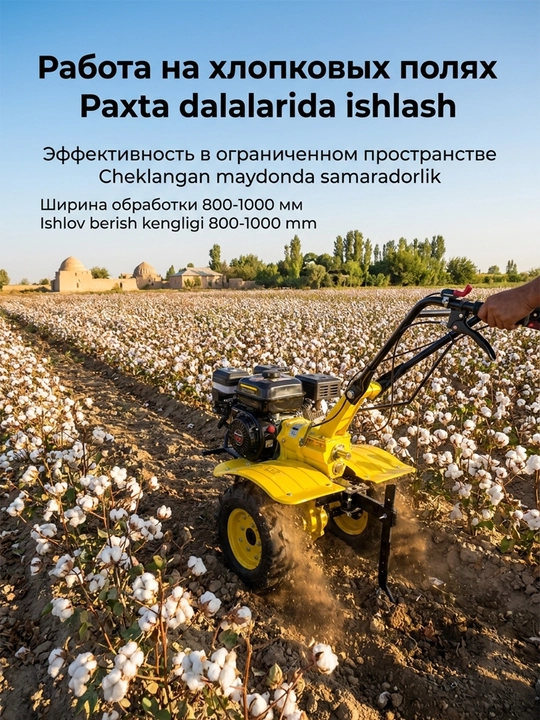 Qishloq xo'jaligi benzinli orqada yuradigan traktor