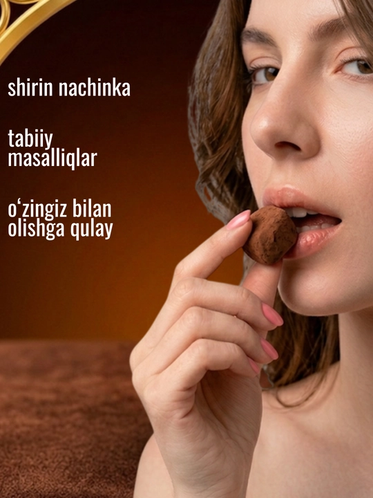 Tabiiy shokoladli shirinlik, MevaQand shokoladli konfetlar, 100 g