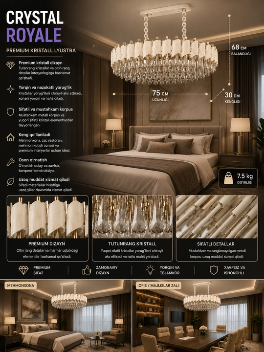 Lyustra Crystal royal - 