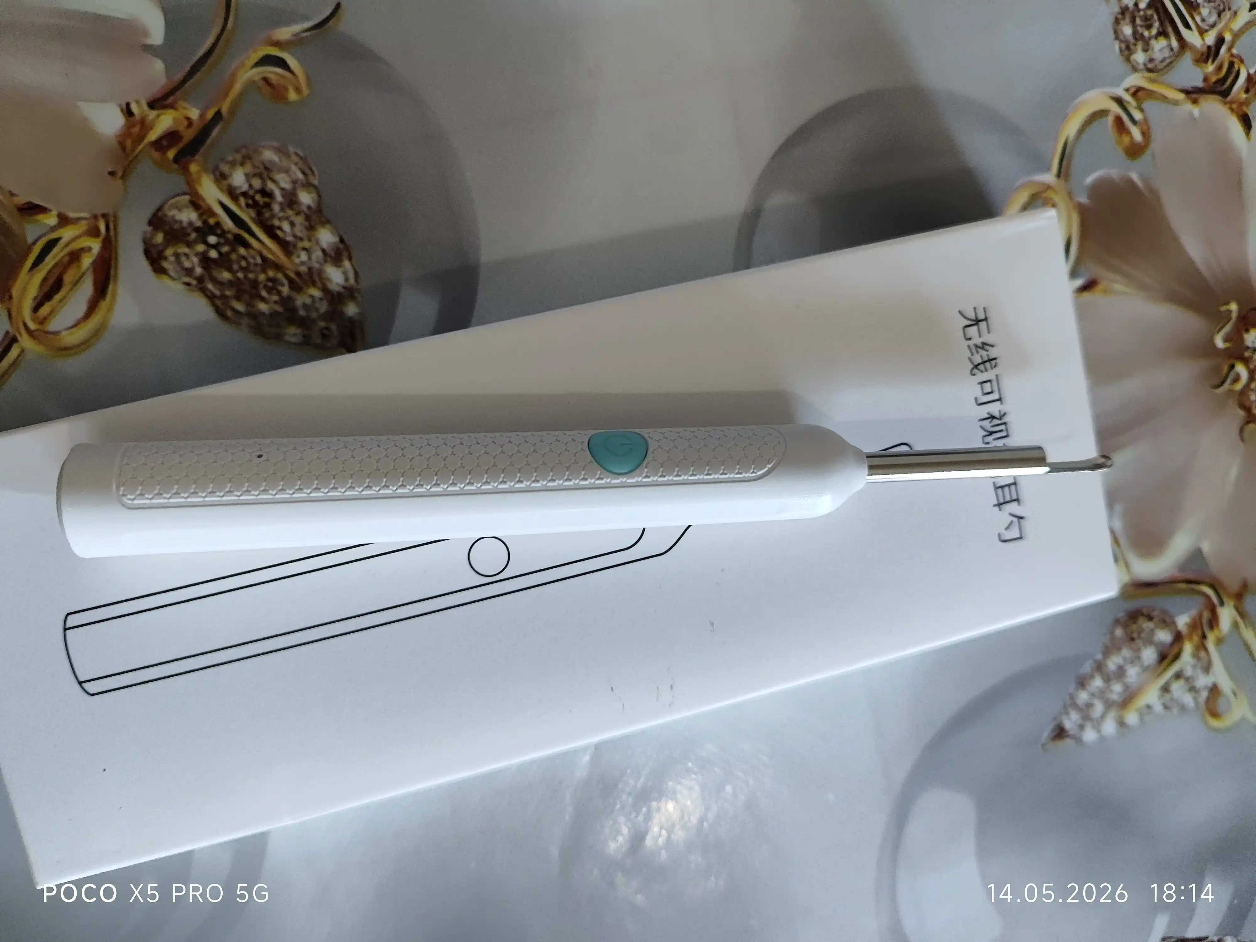 LED quloq kirini olib tashlash, simsiz quloq kamerasi Ultra HD, otoskop vizual 10-to'plam