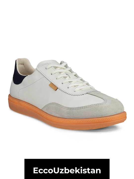 Ayollar uchun charm kedy ECCO SOFT 11 W Gravel — yengil kundalik zamsh krossovka - 