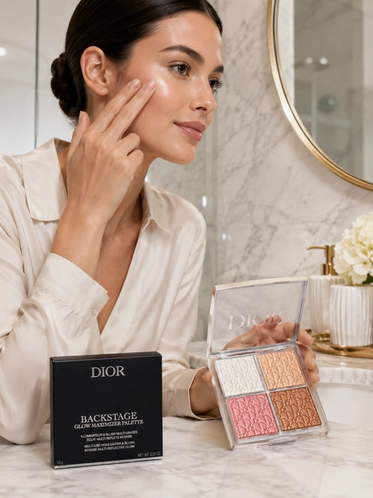 Хайлайтер палетка Dior Backstage Glow Maximizer 001 яркий блеск и свежий тон