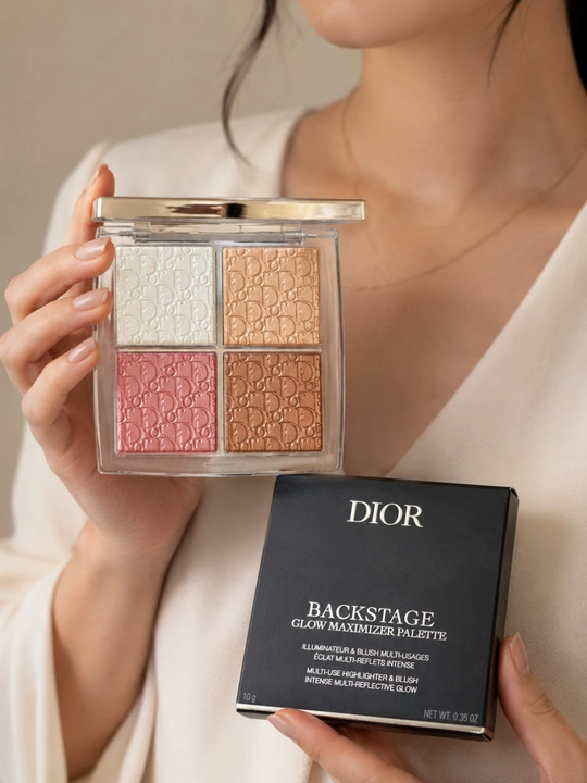 Хайлайтер палетка Dior Backstage Glow Maximizer 001 яркий блеск и свежий тон