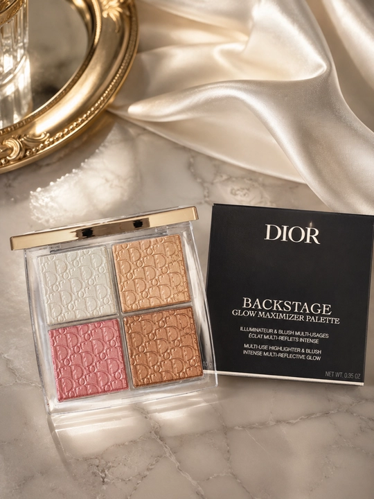 Хайлайтер палетка Dior Backstage Glow Maximizer 001 яркий блеск и свежий тон