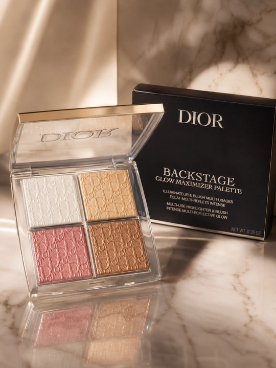 Хайлайтер палетка Dior Backstage Glow Maximizer 001 яркий блеск и свежий тон