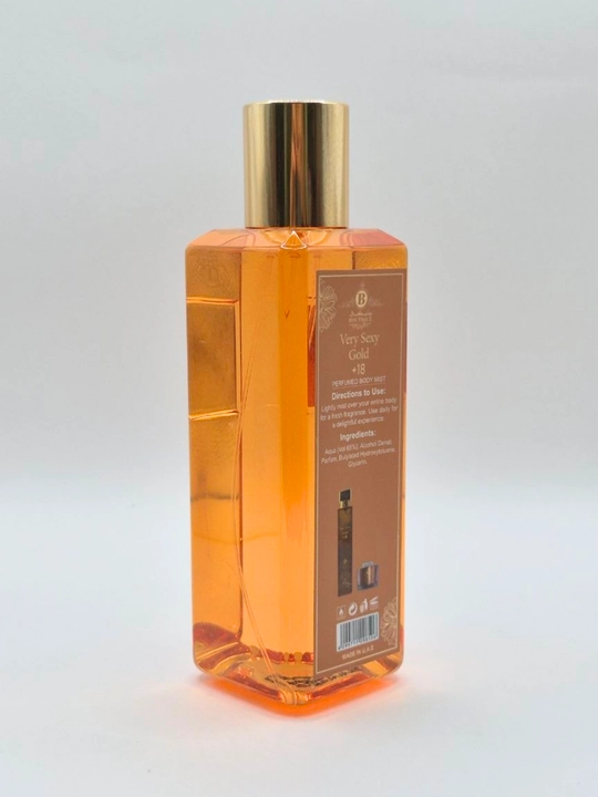 +18 Very Sexy Gold Perfumed Body Mist — ayollar uchun tana spreyi