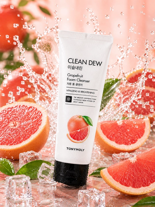 TONYMOLY CLEAN DEW Пенка для умывания Aloe Lemon Blueberry Cherry 180 мл