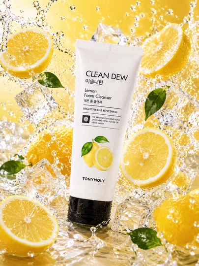 TONYMOLY CLEAN DEW Пенка для умывания Aloe Lemon Blueberry Cherry 180 мл
