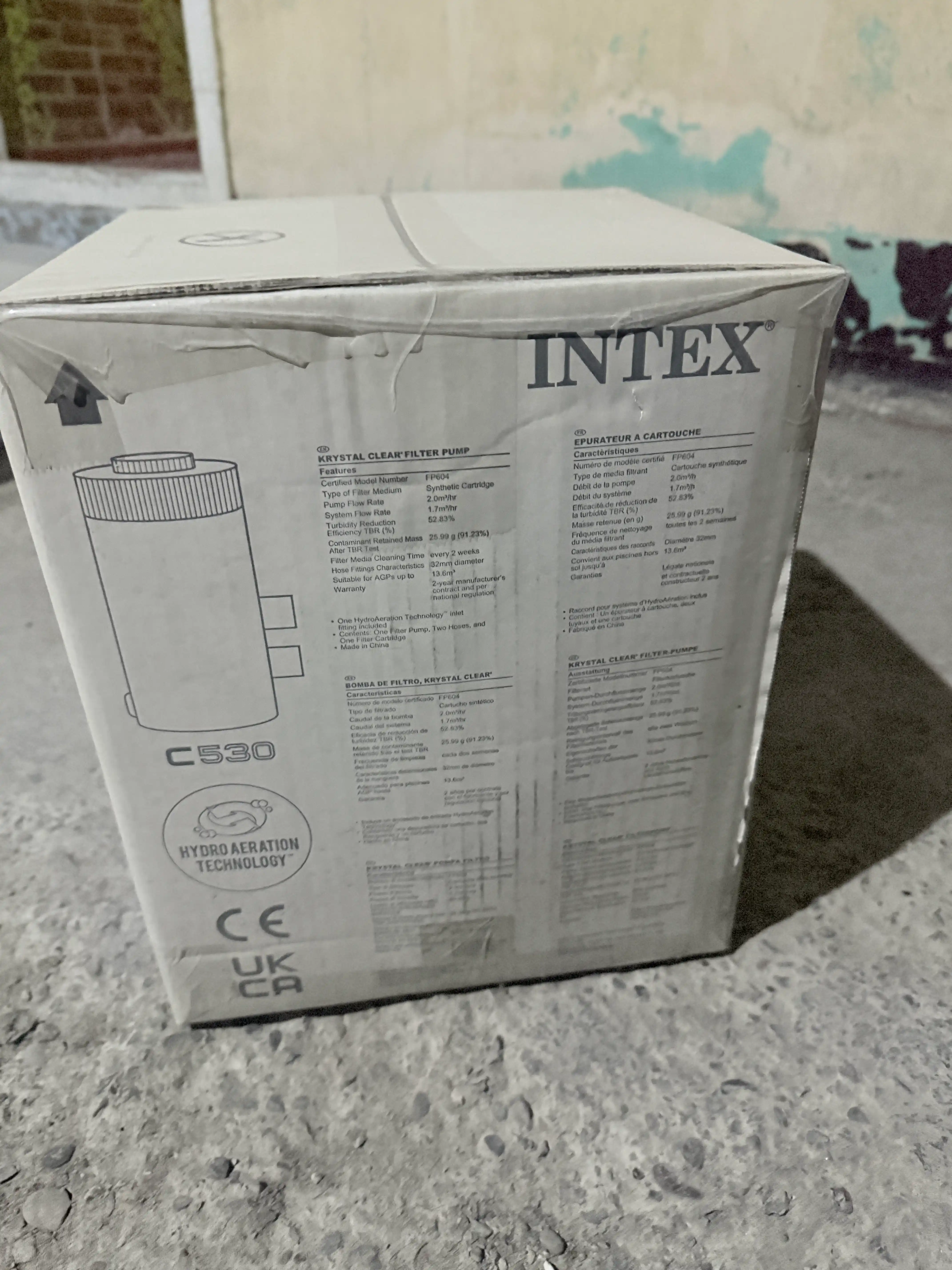 Фильтр-насос INTEX для бассейна, картриджный фильтр, 2006 л/ч, до 8500 литров