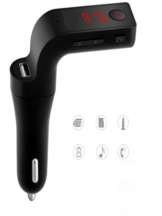 Avtomobil uchun Bluetooth FM-transmitter G7: qo'lda ishlatmasdan qo'ng'iroq, zaryadlash - 