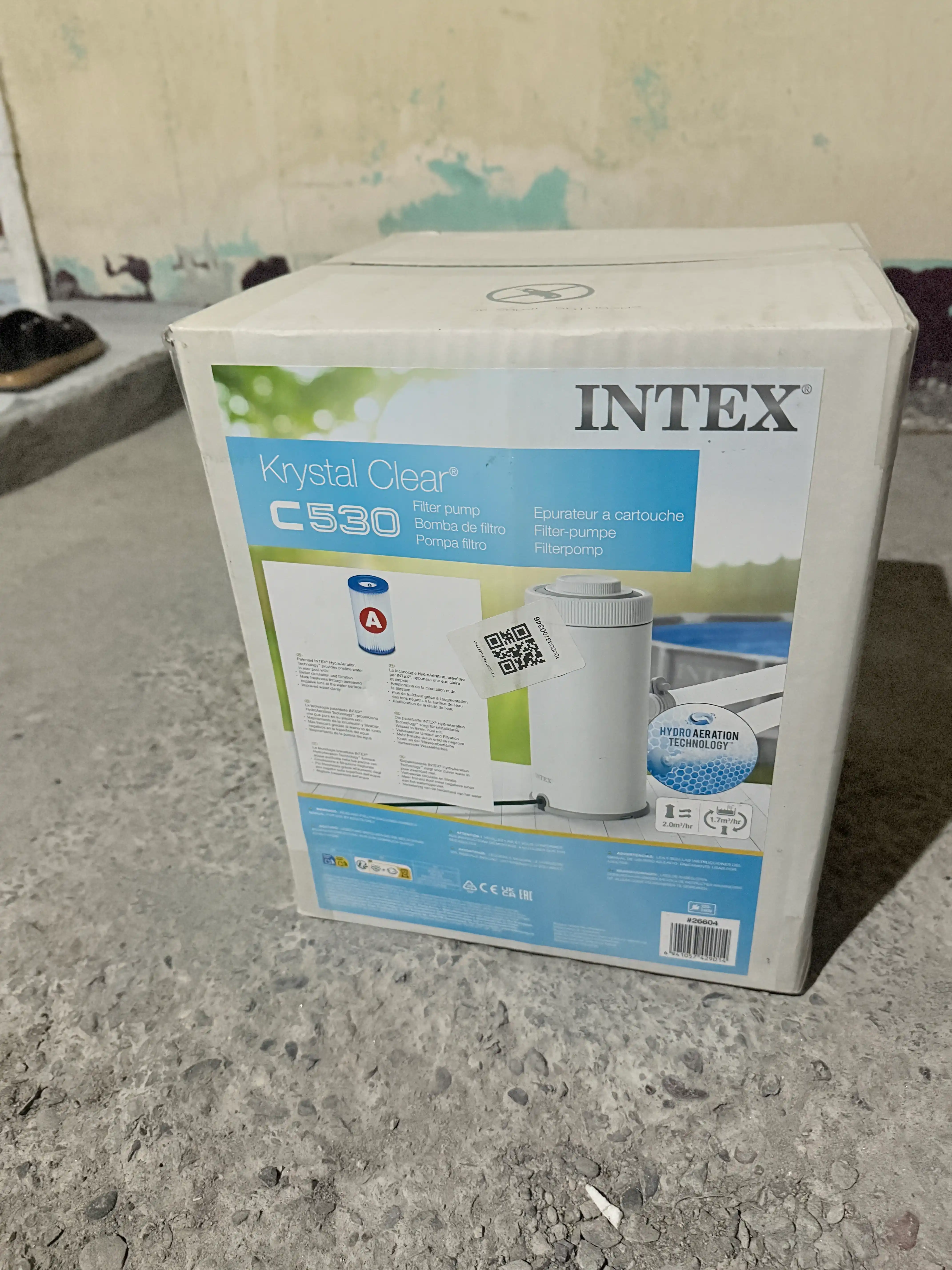 Фильтр-насос INTEX для бассейна, картриджный фильтр, 2006 л/ч, до 8500 литров