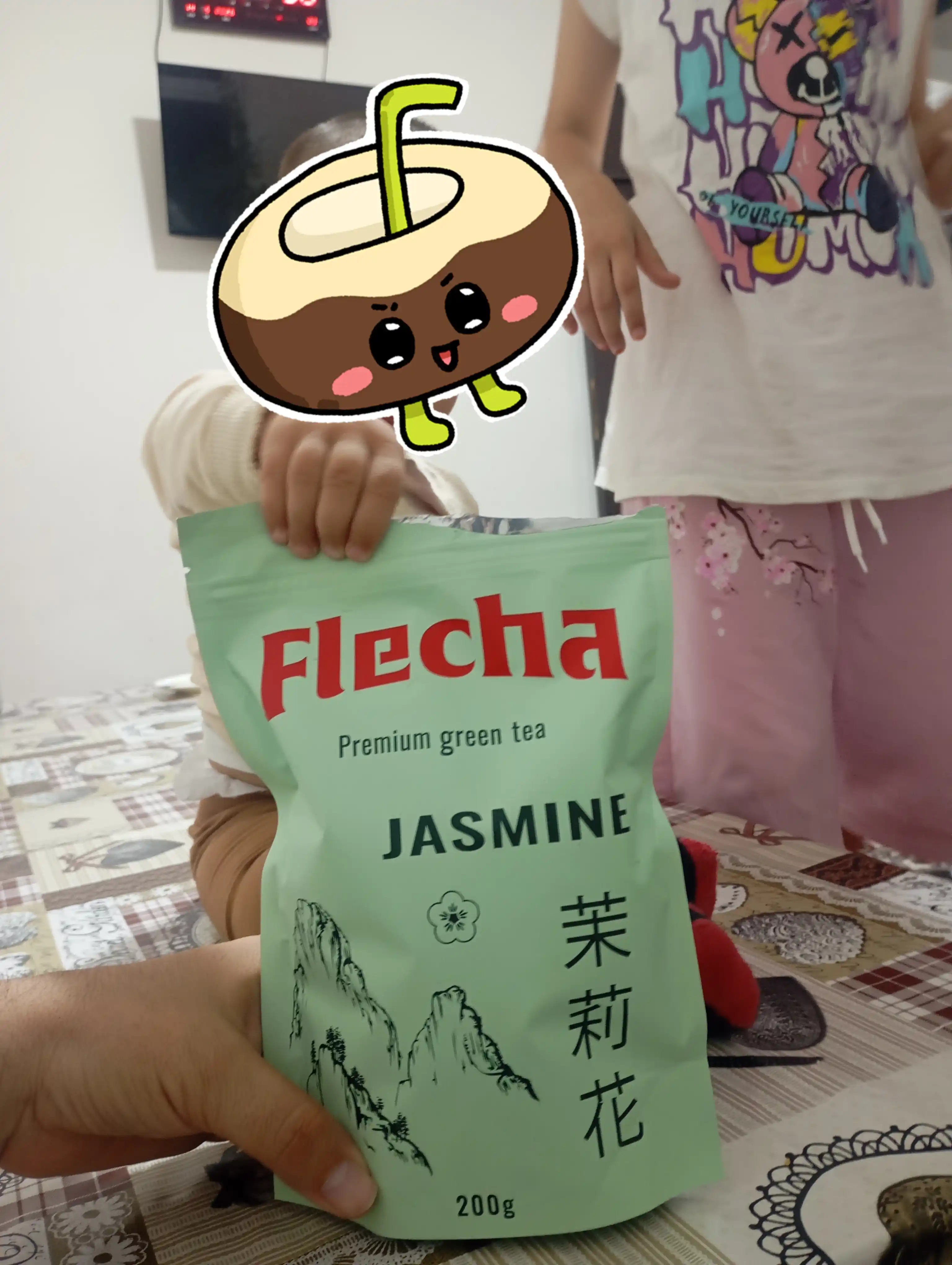 Yashil choy Flecha Jasmine, Xitoy, yirik bargli, 200 gr