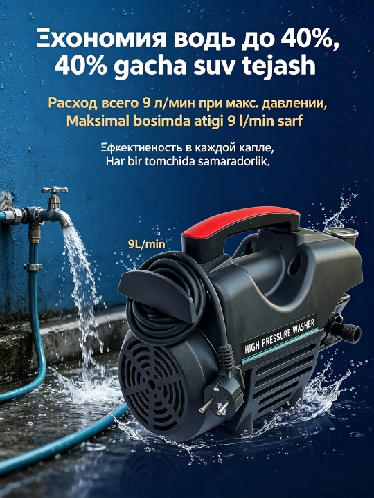 Мойка высокого давления 1800W устройство для мойки автомобилей