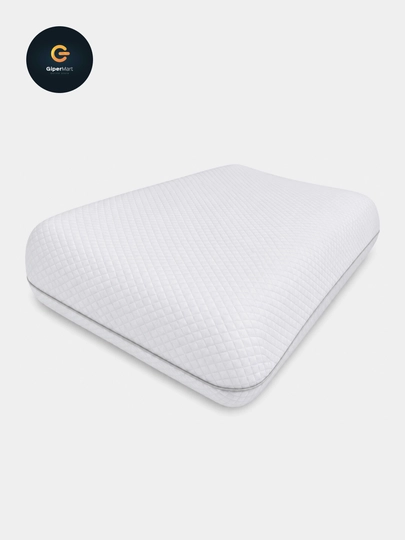 Ortopedik yostiq Memory Foam 60x40 sm. Uxlash uchun bo'yin va bosh uchun xotira effektli
