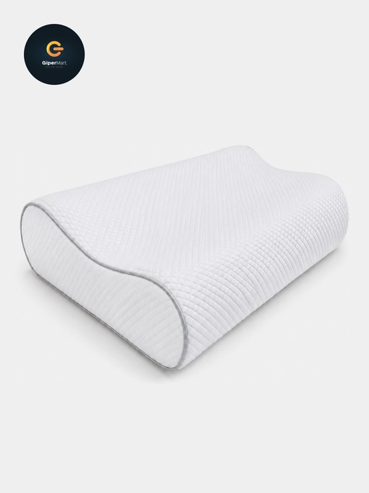 Ortopedik yostiq Memory Foam 60x40 sm. Uxlash uchun bo'yin va bosh uchun xotira effektli